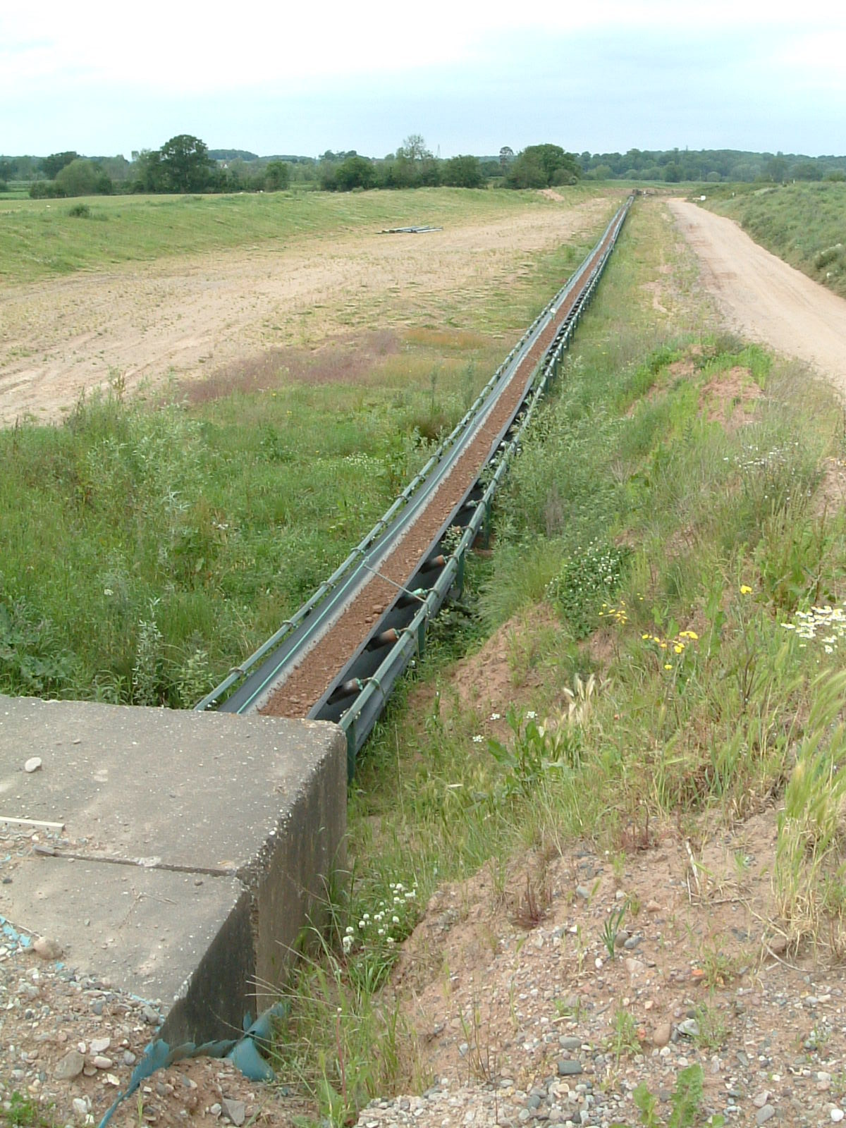 A Quarry Conveyor Belt A Picture From Tewkesbury To Worcester The 