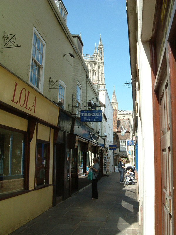 College Court, home to the Beatrix Potter shop